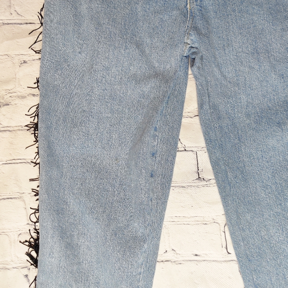 Paris Blues Vintage Fringe High Waisted Jeans - Picture 9 of 10